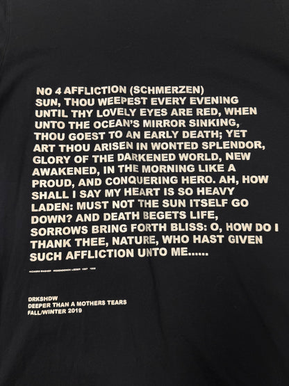 AW2019 Rick Owens ‘Deeper Than a Mothers Tears’ T-Shirt