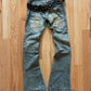 If Six Was Nine Mudmax ‘Pierced’ Dirt Washed Blue Flare Cut Denim