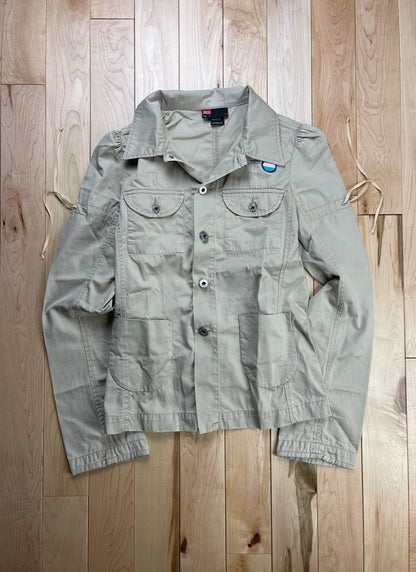 2000s Diesel Tan Brown Tasselled Button Down Shirt