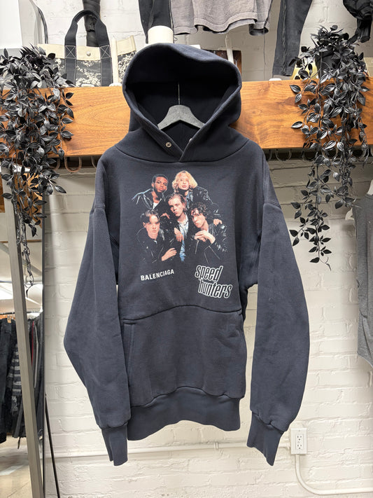 AW2018 Balenciaga ‘Speedhunters’ Heavyweight Terry Cotton Pullover Hoodie
