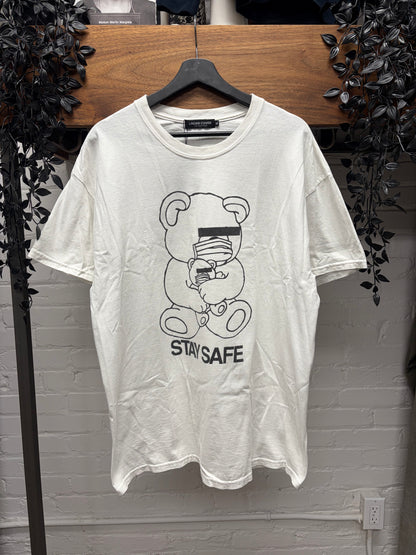 Undercover ‘Stay Safe’ Skoloct Bear White Graphic T-Shirt