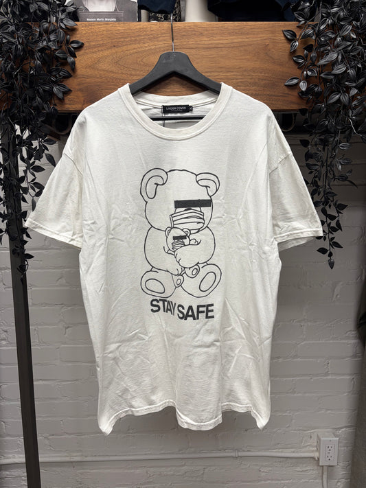 Undercover ‘Stay Safe’ Skoloct Bear White Graphic T-Shirt