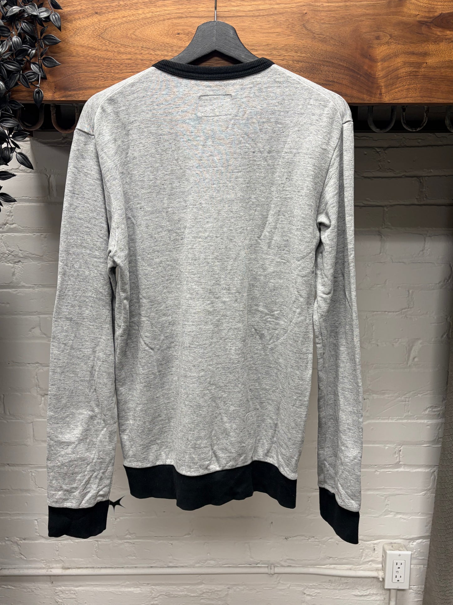 Number (N)ine ‘Hardcore University’ Grey Sweatshirt Cotton Cardigan