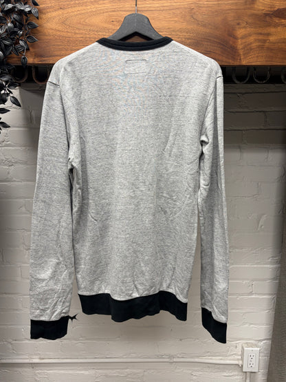 Number (N)ine ‘Hardcore University’ Grey Sweatshirt Cotton Cardigan