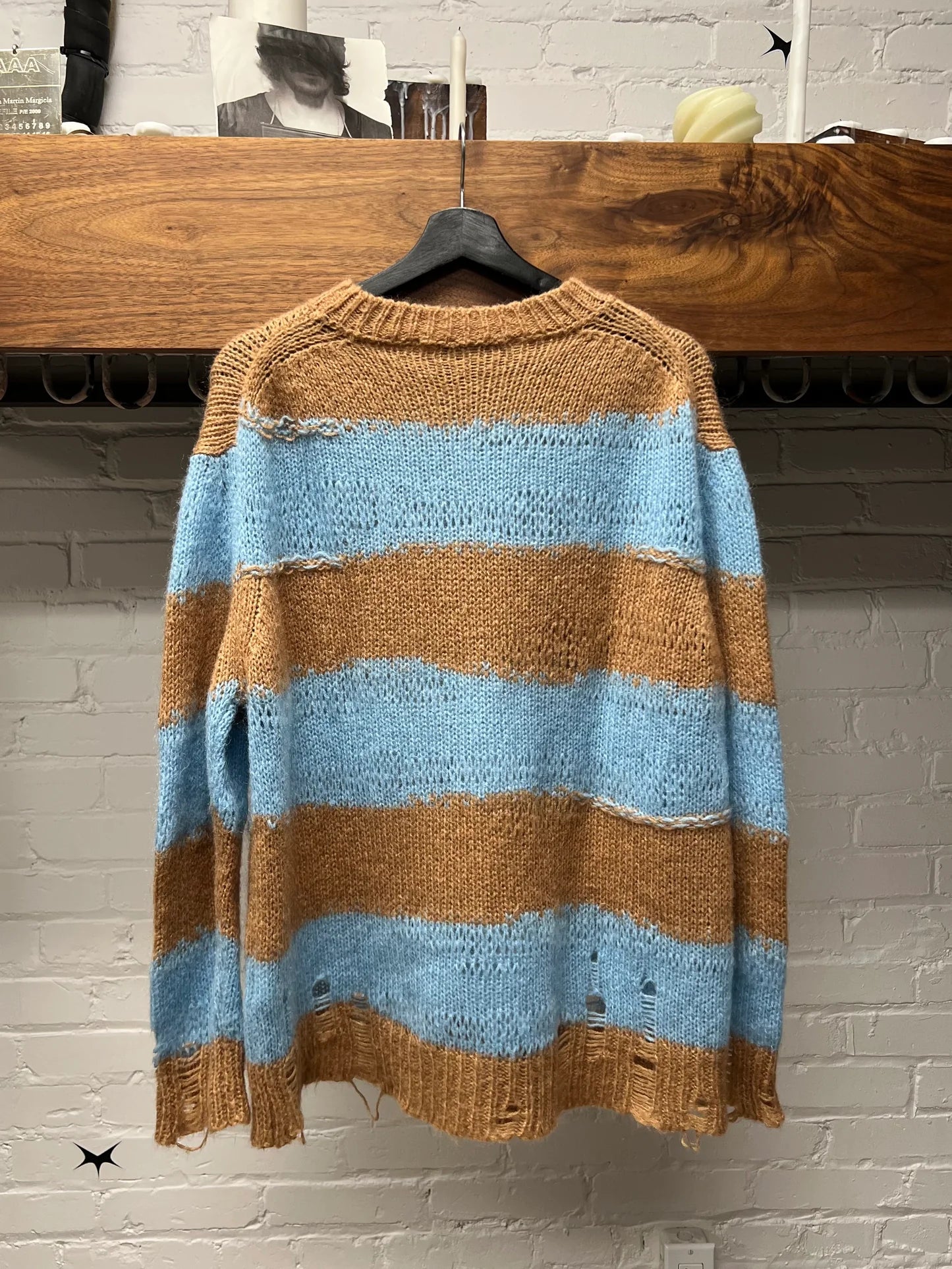 Acne Studios Alpaca/Mohair Striped Knit Sweater