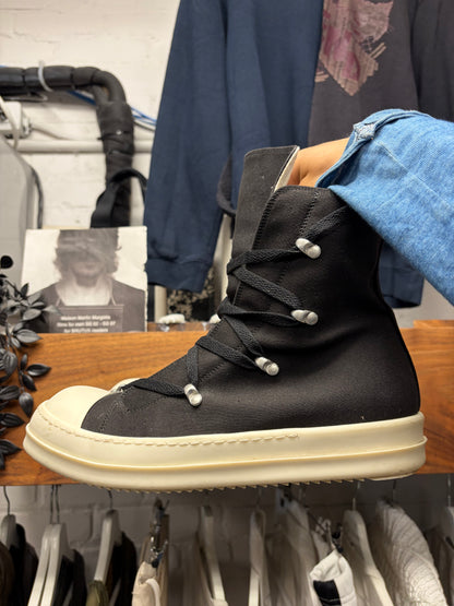 Rick Owens ‘Hexa Ramones’ Black/Milk High Top Sneakers