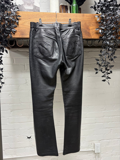 Vintage Helmut Lang Lambskin Leather Skinny Cut Pants