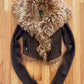 LGB ‘Afghan’ Lambskin Leather Brown Fur Jacket