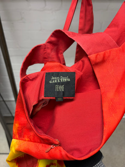 AW1998 Jean Paul Gaultier ‘Vampire’ Pixelated Print Dress