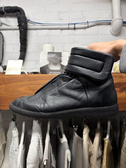 Maison Margiela ‘Future’ Black Leather High Top Sneakers