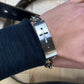 Vintage Jean Paul Gaultier Silver Cross Bracelet/ Hidden Watch