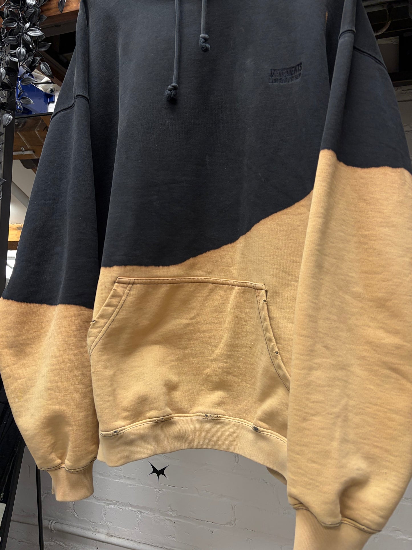 Vetements Limited Edition ‘Bleached’ Dyed Cotton Drawstring Hoodie