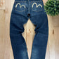 Evisu N02 Selvedge Hand Painted Gull Logo Denim