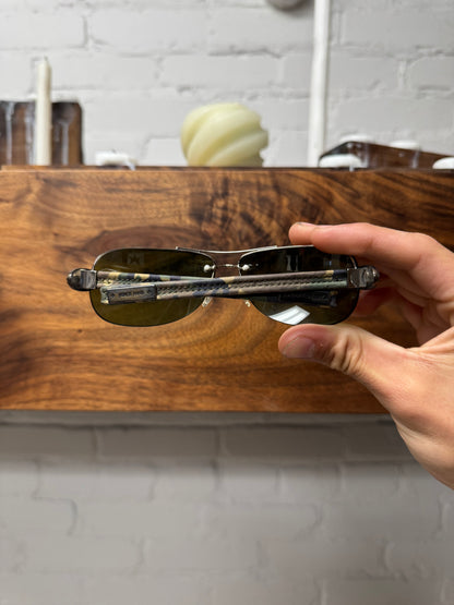 Chrome Hearts ‘Little Classic Oval’ Camo Leather/Silver Sunglasses