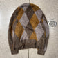 Number (N)ine Argyle Knit Sweater