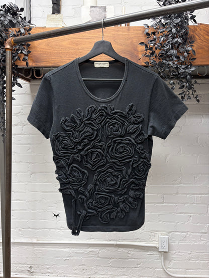 1992 Comme Des Garçons ‘Roses’ Pressed Fabric T-Shirt