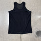 Helmut Lang Black Mesh Logo Tank Top