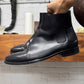 Saint Laurent Black Calfskin Leather ‘Wyatt’ Ankle Boot