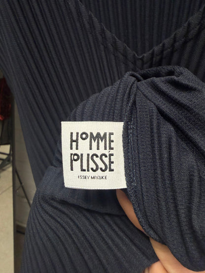 Issey Miyake Homme Plisse Pleated Blue Vest