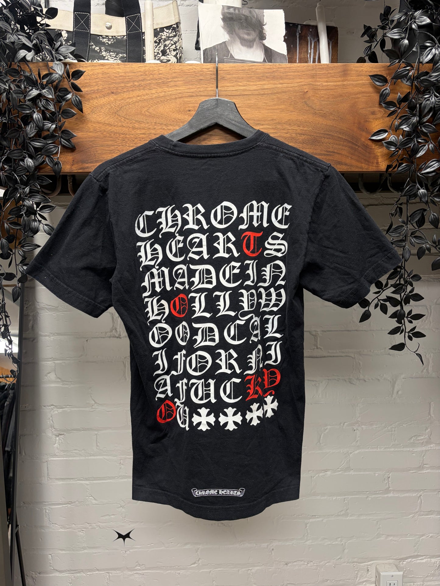 Chrome Hearts ‘Made in Hollywood’ Black/Red Graphic T-Shirt