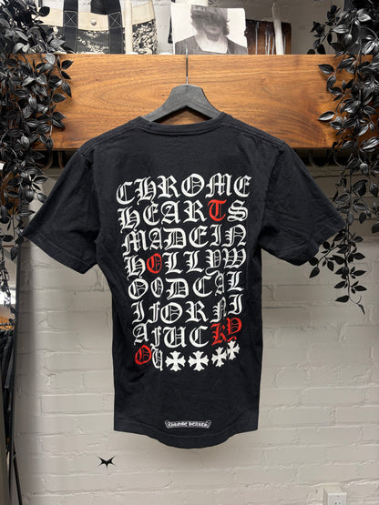 Chrome Hearts ‘Made in Hollywood’ Black/Red Graphic T-Shirt