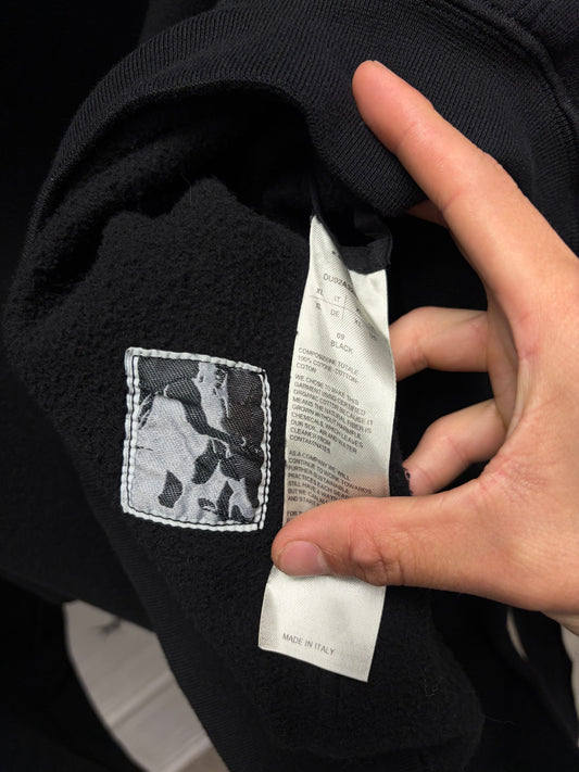 Rick Owens ‘Granville’ Black Reverse Drawstring Hoodie