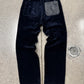 Acne Studios Dark BlueVelvet Leather Pocket Pants