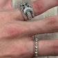 Chrome Hearts Factory Set ‘PAVE Diamond’ 925 Silver Dagger Ring