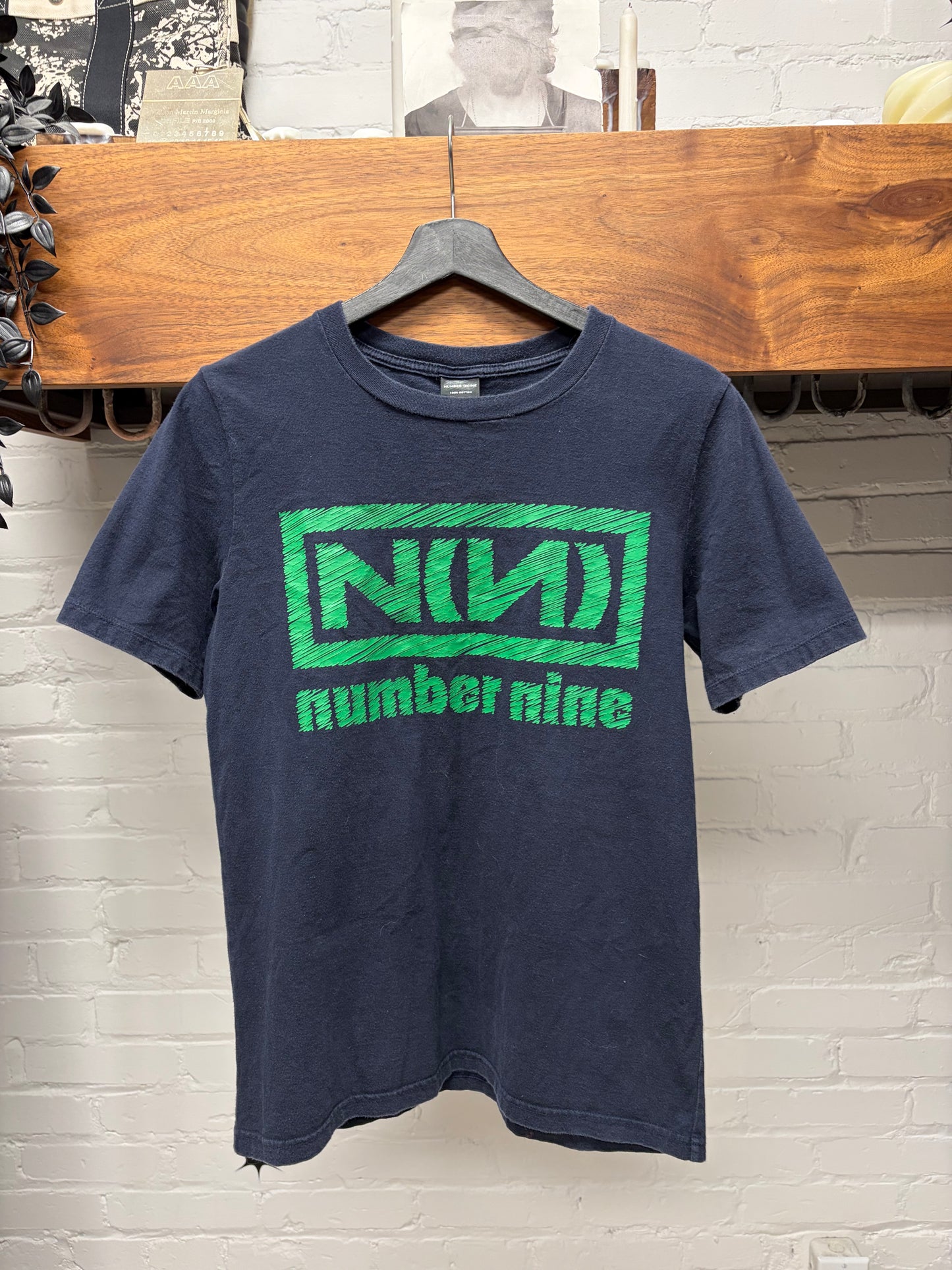Number (N)ine ‘Nine Inch Nails’ Black/Green Logo T-Shirt