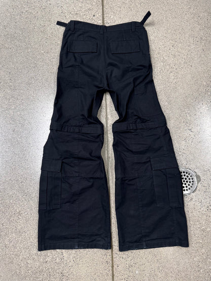 2023 Balenciaga ‘Convertible’ Ripstop Flared Cargo Pants