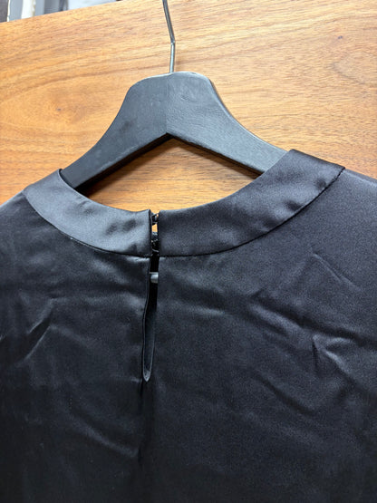 Saint Laurent Black Silk Short Sleeve Shirt