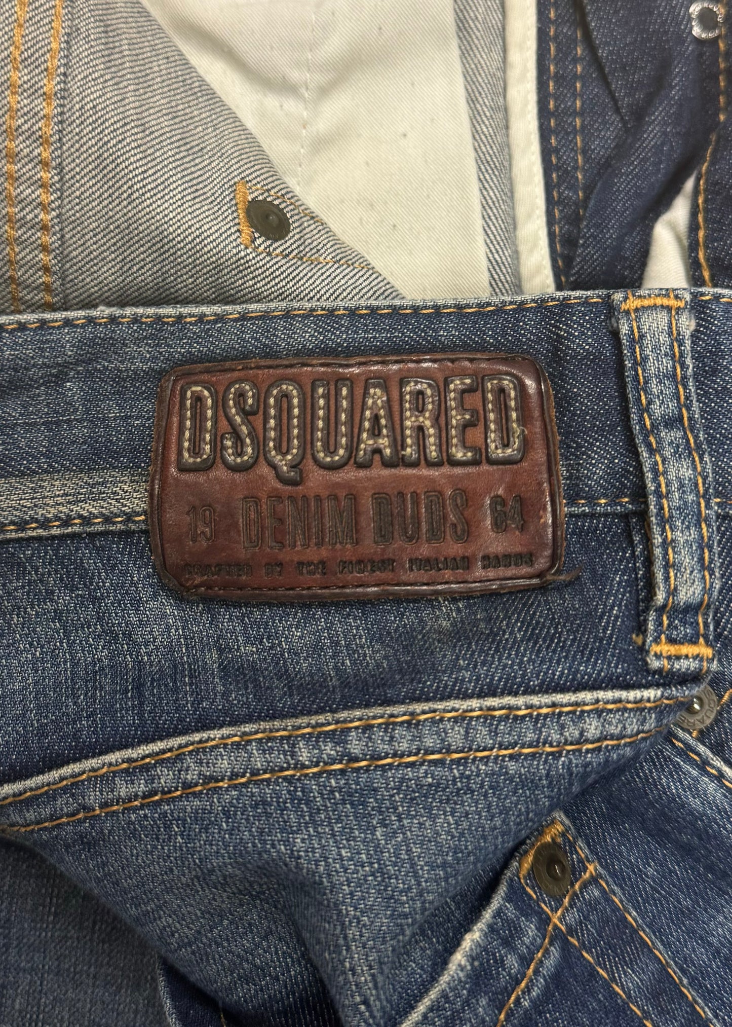 Dsquared2 Distressed Slim/Skinny Cut Denim