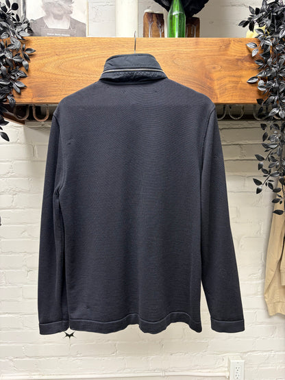 Hermes ‘Packable Hood’ Wool Knit/Nylon Hybrid Shell Jacket