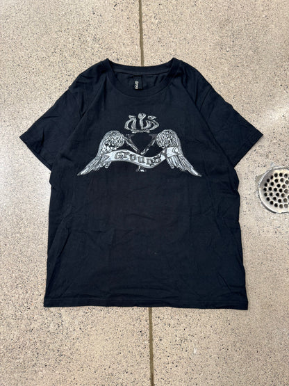 Yohji Yamamoto ‘Ground Y’ Crested Wings Black Graphic T-Shirt