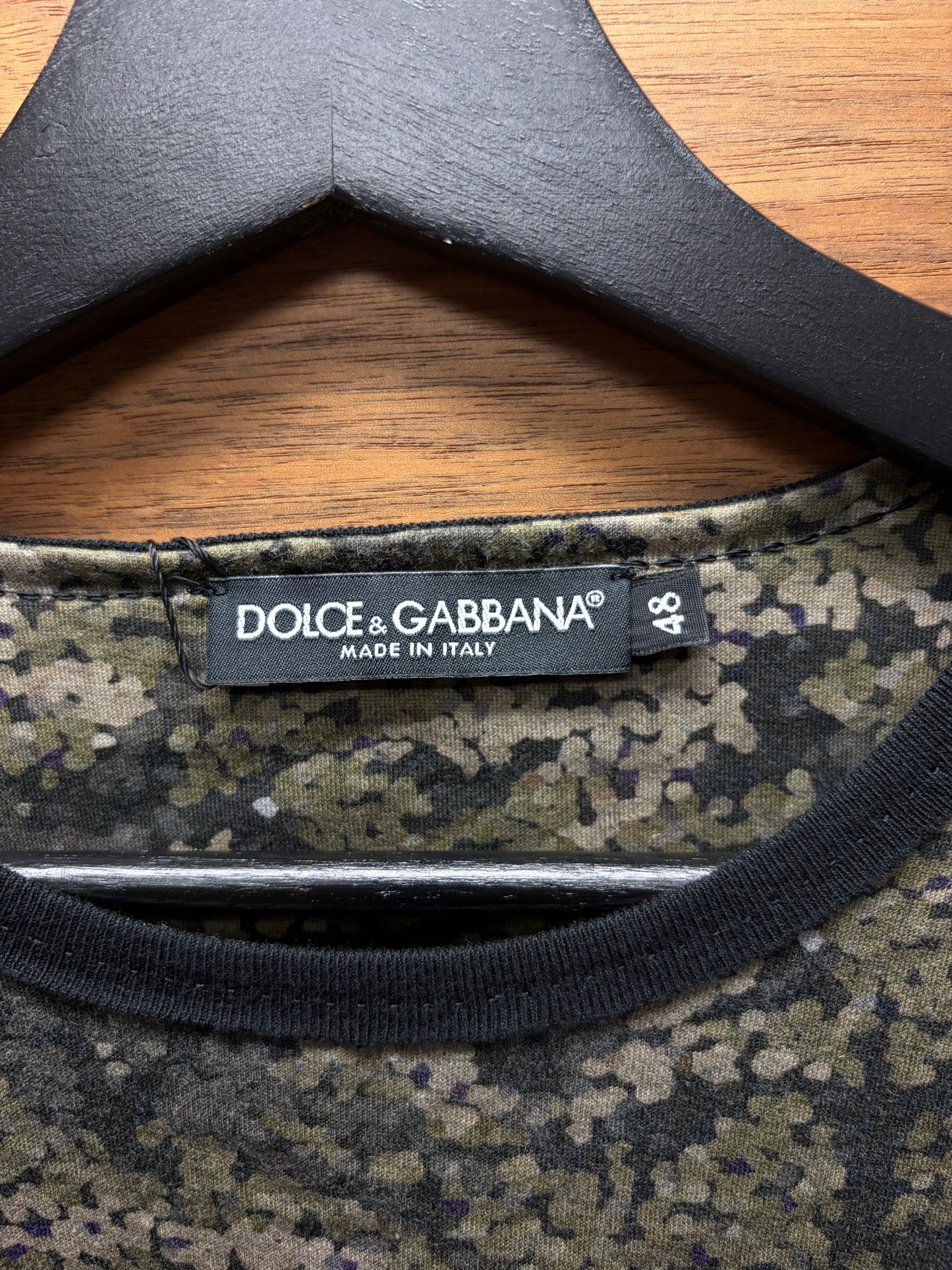 Dolce & Gabbana ‘Mainline’ Green Camouflage Long Sleeve Shirt