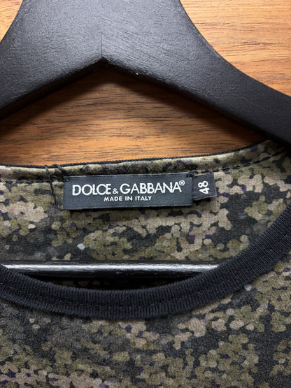 Dolce & Gabbana ‘Mainline’ Green Camouflage Long Sleeve Shirt