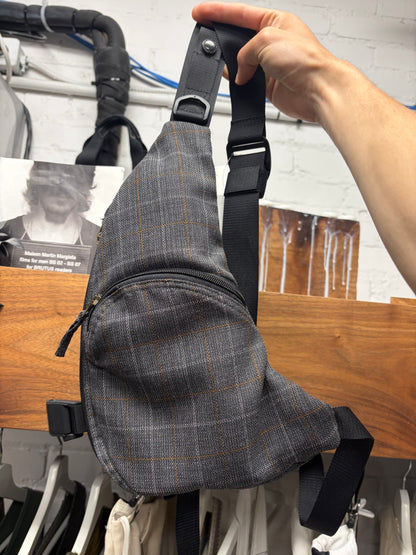 SS2019 Junya Watanabe ‘Teardrop Shape’ Plaid Crossbody Pack Bag