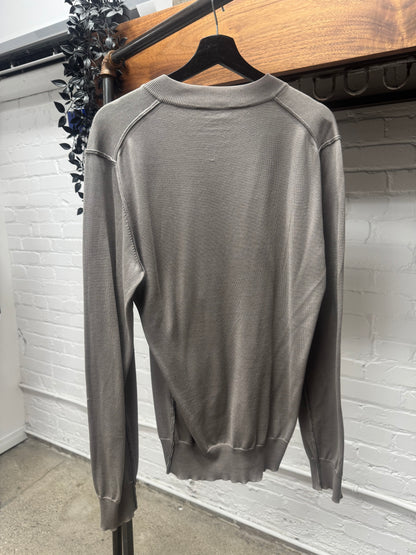 Dolce & Gabanna Mainline Sheer Henley Sweater