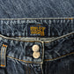 90s W&LT by Walter Van Beirendonck ‘Velour Strip’ Flared Denim