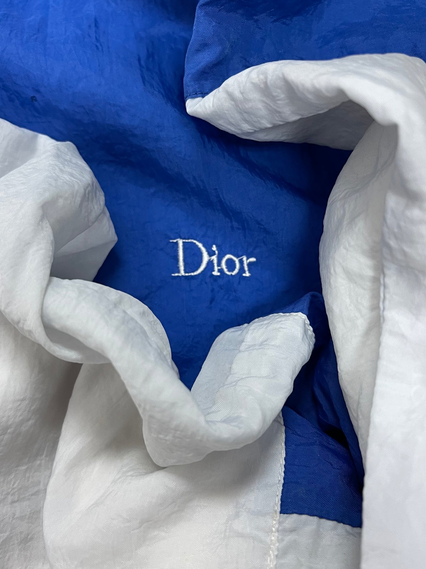 Vintage 1990s Dior Royal Blue/White Track Jacket