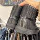 Balenciaga ‘Cote’ Pleated Leather High Top Sneakers