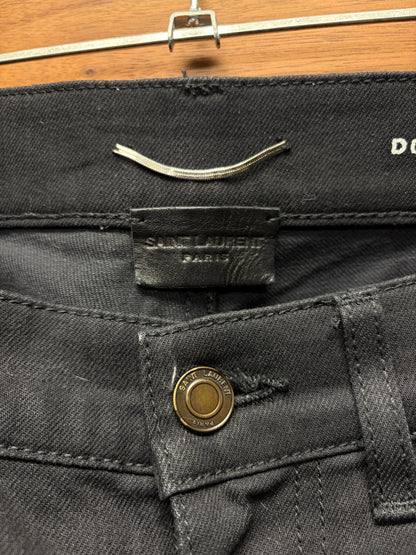 2017 Saint Laurent ‘D02’ Black Skinny Jeans