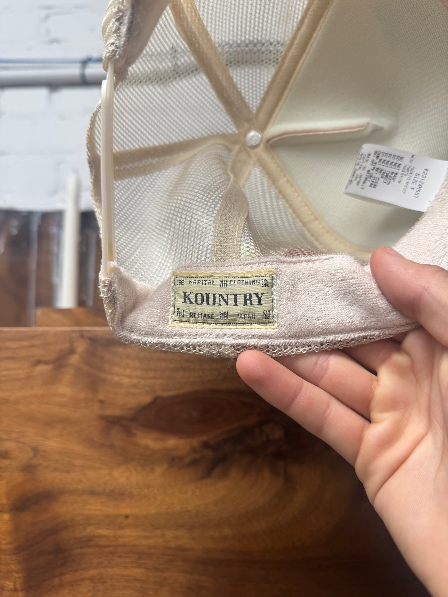 Kapital Kountry Green/Tan Mesh Trucker Hat