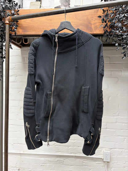 AW2012 Balmain by Olivier Rousteig Biker Zip-Up Hoodie