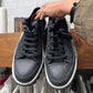 Raf Simons Black/Silver ‘Detroit Runner’ Low Top Sneakers