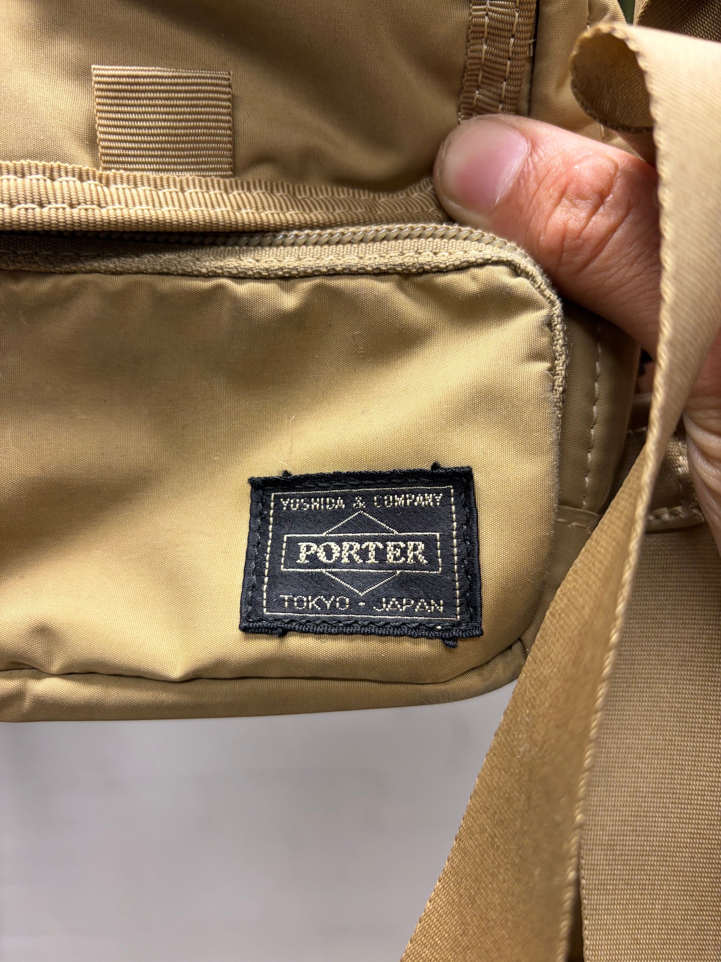 Porter ‘Drive’ 3-Way Tan Brown Crossbody Bag