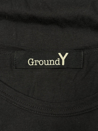 Yohji Yamamoto ‘Ground Y’ Varsity Emblem Black T-Shirt