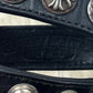 Chrome Hearts Cross Ball Button Snap Leather Bracelet