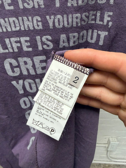Yohji Yamamoto ‘Recreating Yourself’ Transcendence Slogan T-Shirt
