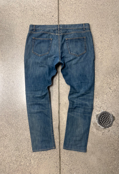 2014 Saint Laurent by Hedi Slimane ‘D02’ Blue Wash Skinny Jeans